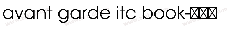 avant garde itc book字体转换